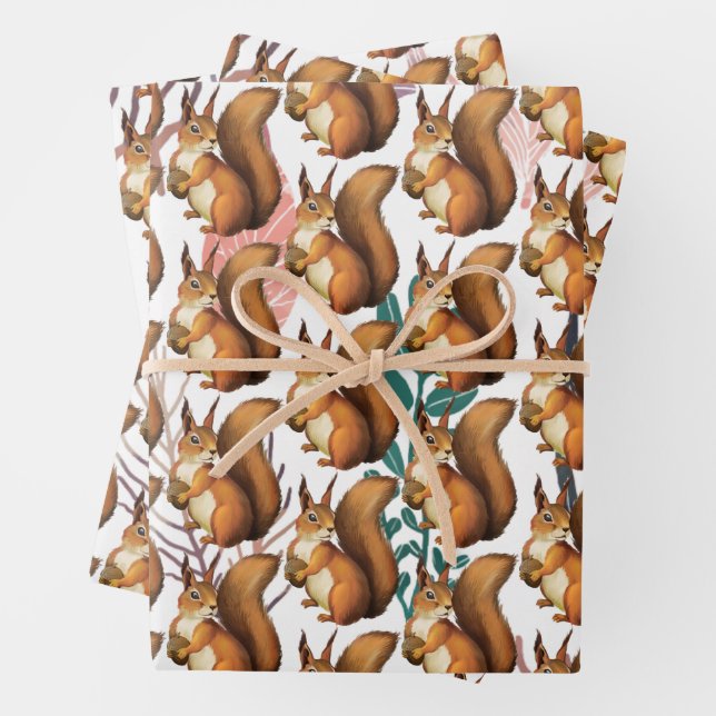 Whimsisches Woodland Geschenkpapier Set (Beispiel)