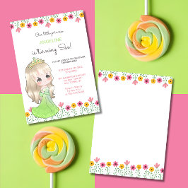 Whimsisisches Grünes Kleid Prinzessin Floral Gebur Einladung