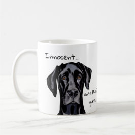 Whimsisisches schwarzes Grosses Dan Unnocent Kaffeetasse