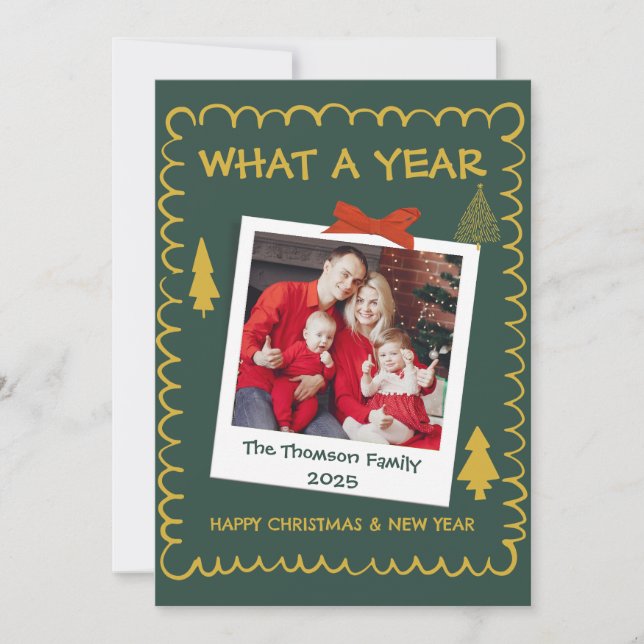 Whimsistisch Was ein Jahr Multi-Foto Weihnachten G Karte (Vorderseite)