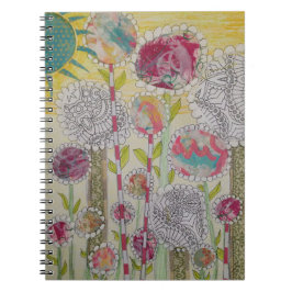 Whimsistische Blume Notizblock