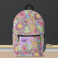 Whimsistische Bohemische Blume auf Lila