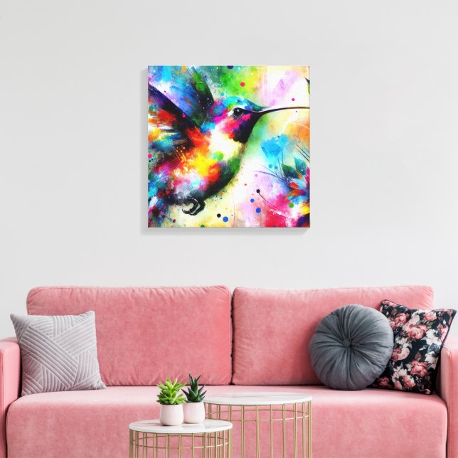 Whimsistische Impressionistin Leinwanddruck (Insitu (Wohnzimmer))