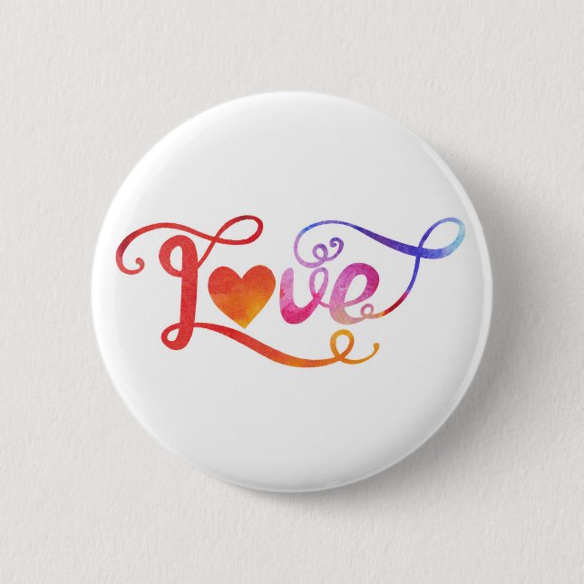 Whimsistische Liebe Button (Vorderseite)
