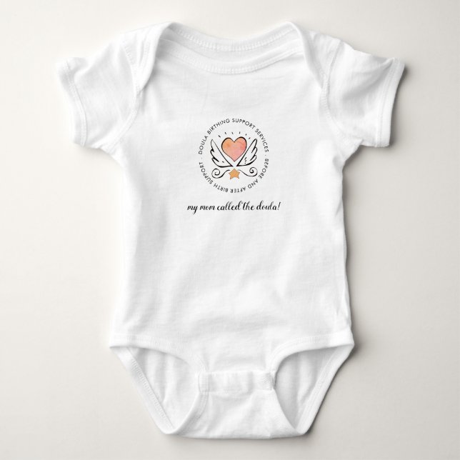 Whimsistische meine Mama nannte die Doula Baby Strampler (Vorderseite)