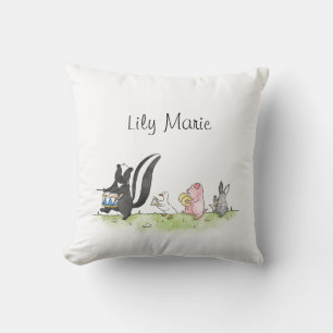 Whimsistische Tiere Marching Band Personalisiert Kissen