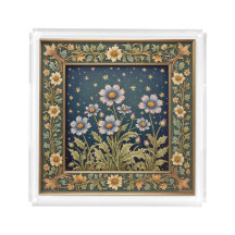 Whimsistische Wildblume Abend Jugendstil