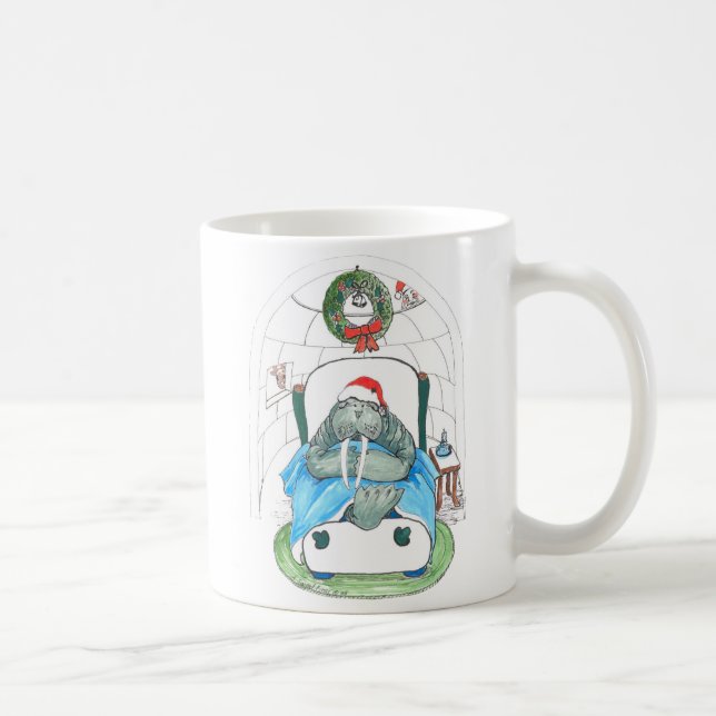 Whimssical Christmas Alaska Wildlife Coffee Mug (Droite)