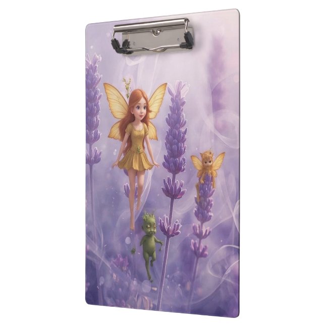 Whimsy Among the Purple Blooms Klemmbrett (Links)