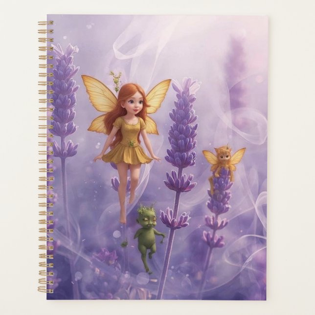 Whimsy Among the Purple Blooms Planer (Vorderseite)