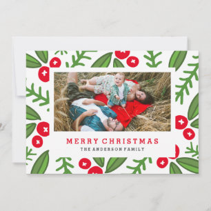 Whimsy Berries Carte photo de vacances