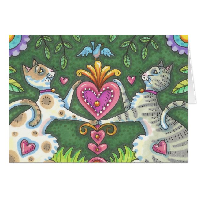 WHIMSY CATS LA Personnaliser DE LA CARTE DE JOUR D (Devant horizontal)