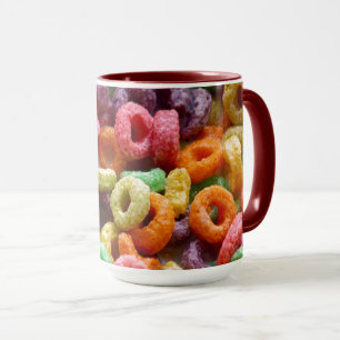 Whimsy Colored Fruchtloops Foto Tasse