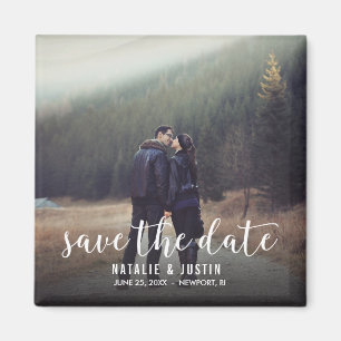 Whimsy Foto Save the Date Square Ankündigung Magnet