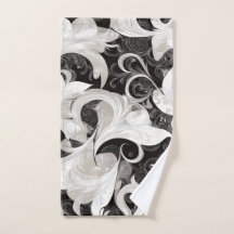 Whimsy in Black and Cream Barock Wirbel