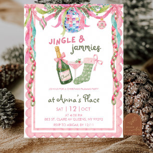 Whimsy Jingle und Jammies Weihnachtsfeier Einladung