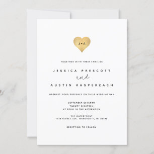Whimsy Minimalistisch Wedding Einladung