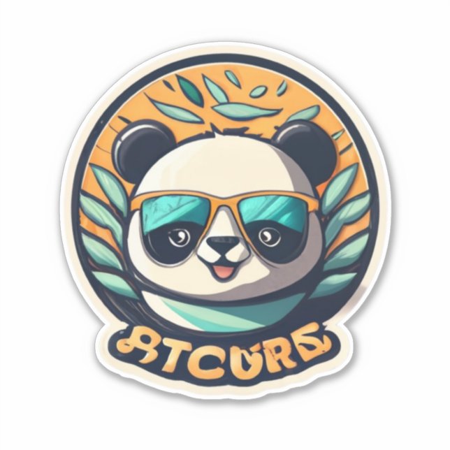Whimsy mit Panda Stickers hinzufügen Aufkleber (Vorderseite)