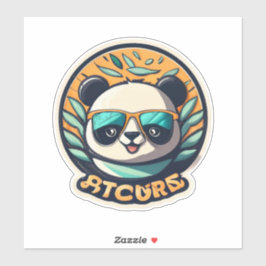 Whimsy mit Panda Stickers hinzufügen Aufkleber