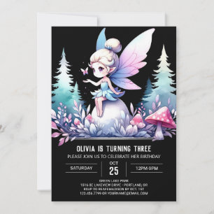 Whimsy Niedlich Fairy Birthday Einladung
