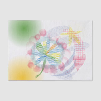 Whimsy Pastel Collage Seidenpapier