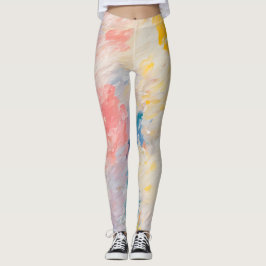 Whimsy Pastel Hues Dream Pattern Leggings