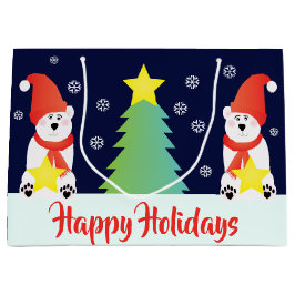 Whimsy Polar Bear Große Geschenktüte