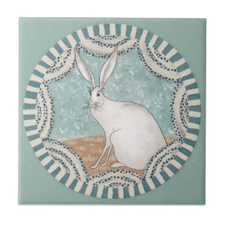 Whimsy Rabbit Mint Blau Terrakotta Türkis Aqua Fliese