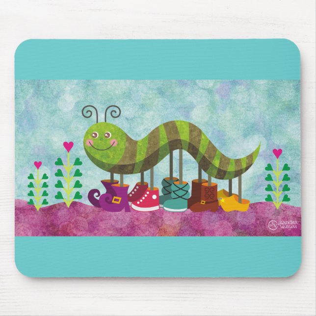 whimsy Raupe Mousepad (Vorne)