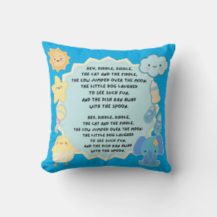Whimsy Rhyme Baby Pillow Kissen
