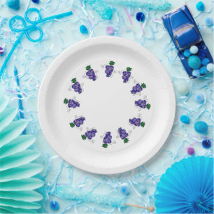 Whimsy Trauben Traubenfrucht Pappteller