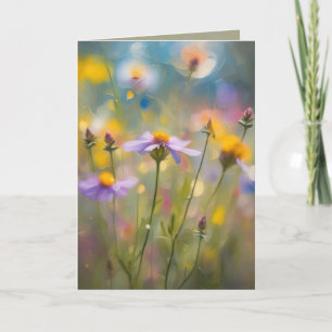 Whimsy-Wildblumen Karte