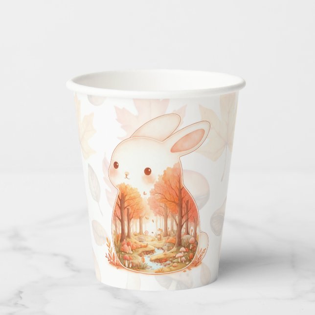 Whimsy Wilderness Critters - das Kaninchen - Pappbecher (Vorderseite)