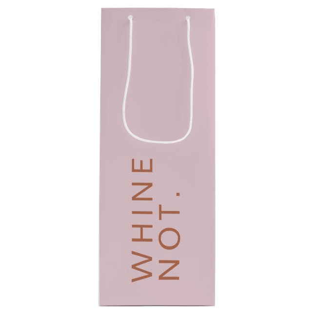 Whine not funny Chee Up Pink Rose Geschenktüte Für Weinflaschen (Vorderseite)