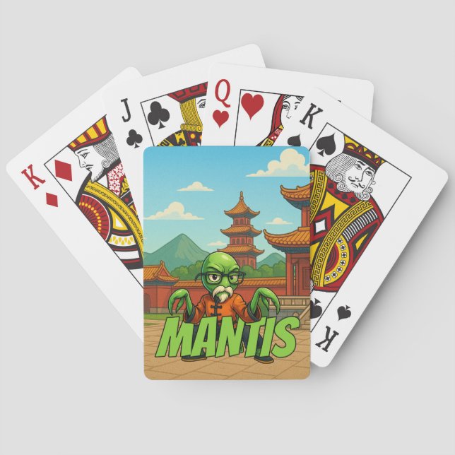 Whip Hand of the Mantis Kung Fu Cards—Phil Elmore Spielkarten (Rückseite)
