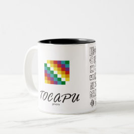 Whipala und Tocapu Zweifarbige Tasse