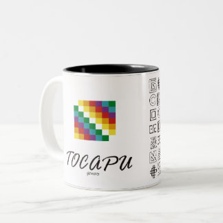 Whipala und Tocapu Zweifarbige Tasse