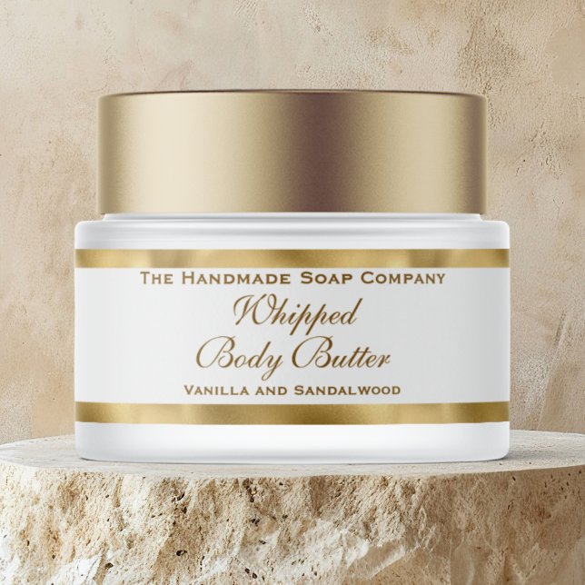 Whipped Body Butter Gold Foil and White Jar  (Von Creator hochgeladen)