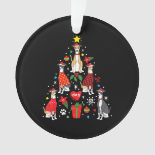 Whippet Christmas Orament Tree Funny Dog Maman pap