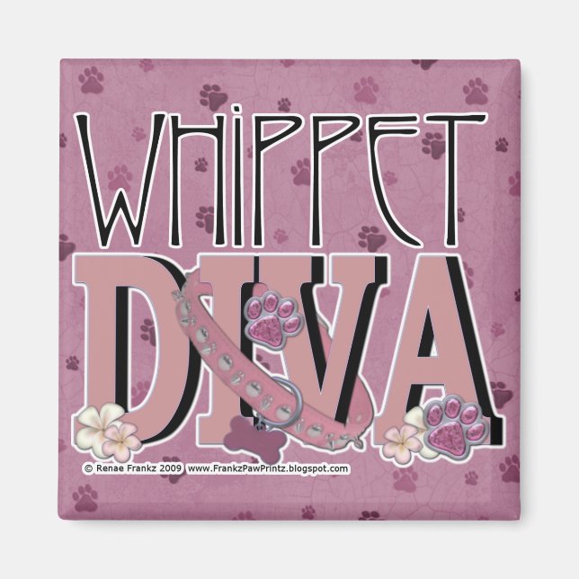 Whippet DIVA Magnet (Vorne)