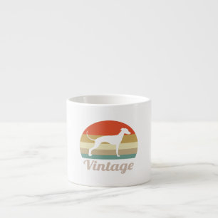 Whippet Dog Lover   Vintager Stil Espressotasse