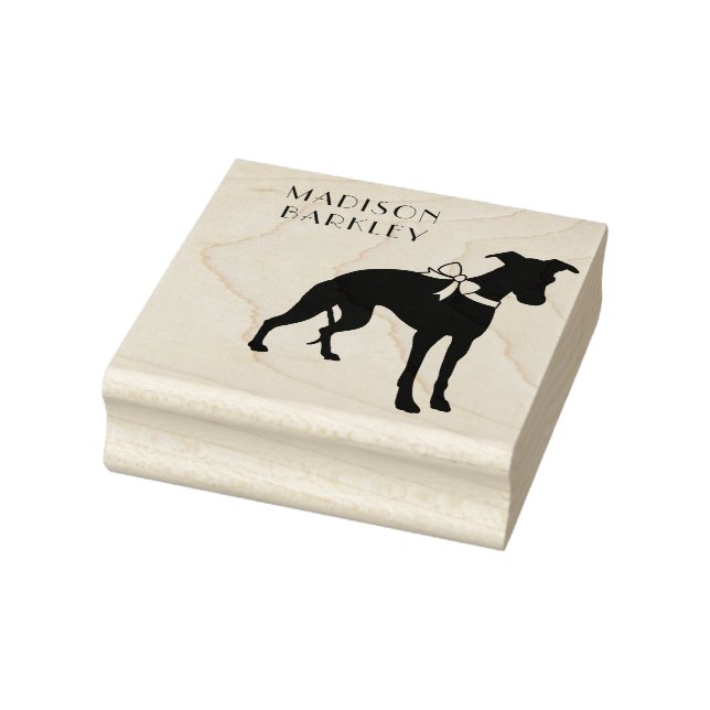 Whippet Doppy Gummistempel (Stempel)