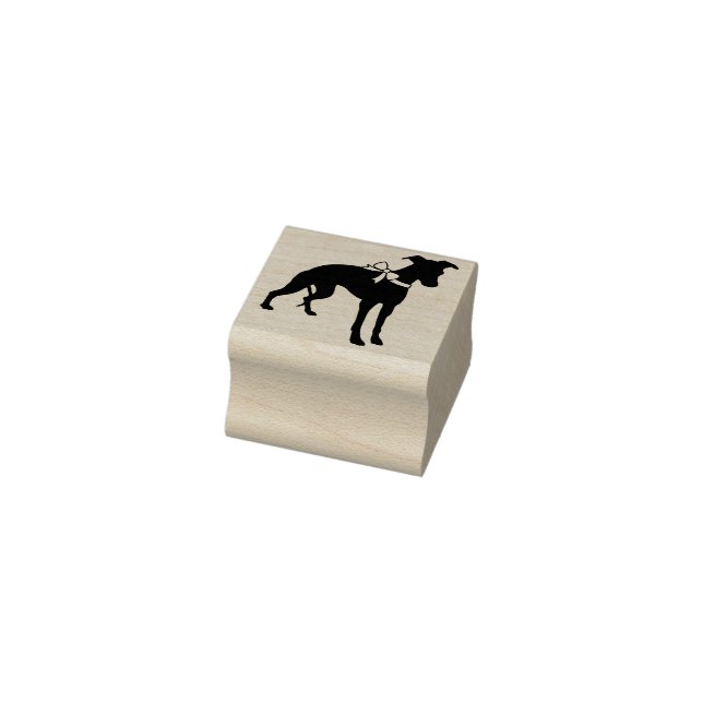 Whippet Doppy Gummistempel (Stempel)