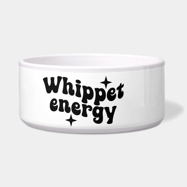 Whippet Energy Keramik Dog Bowl Napf (Links)