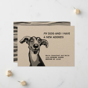 Whippet et moi avons déménagé, Flat Faire-part Car