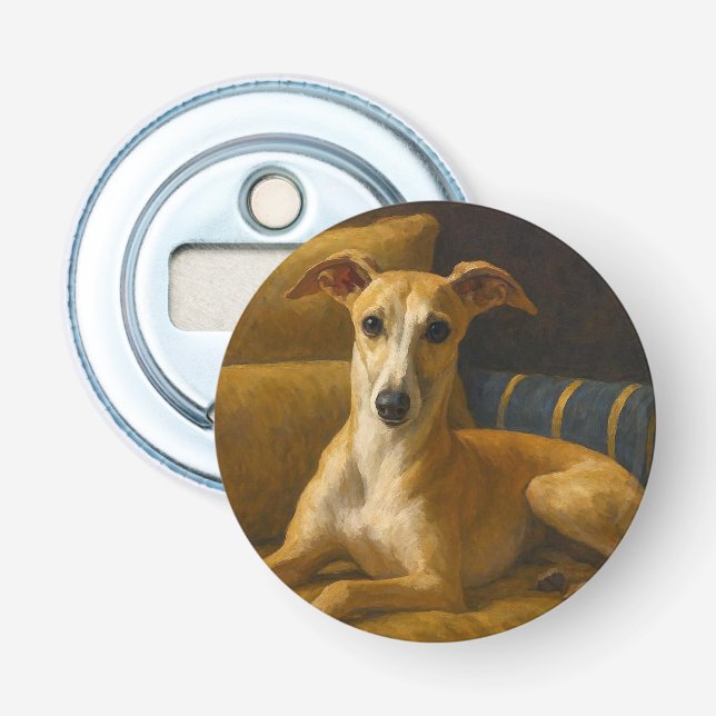 Whippet Flaschenöffner (Vorderseite)