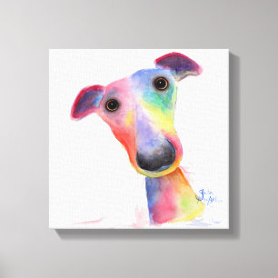 Whippet fouineur de "Hank" de chien/copie toile de