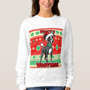 Whippet Frohe Woofmas Sweatshirt