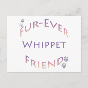 Whippet Furever Friend Postkarte