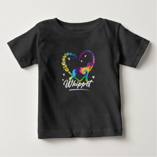 Whippet Gefärbte Krawatte Regenbogen Hund Lover Ge Baby T-shirt